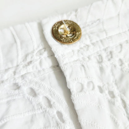 Lilly Pulitzer Lorelie Skort Resort White Leaf Eyelet Skirt | Women's Size 2