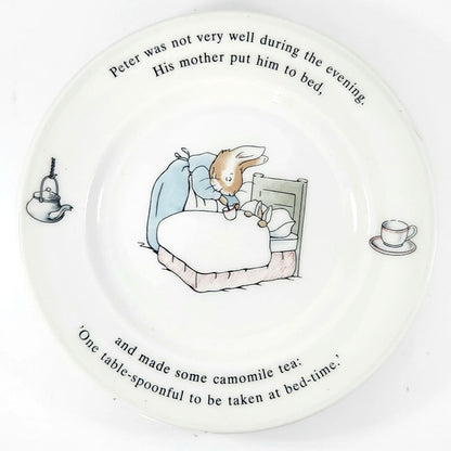 Vintage 1990s Wedgwood Beatrix Potter Peter Rabbit Plate & Mrs. Tiggy-Winkle Mug