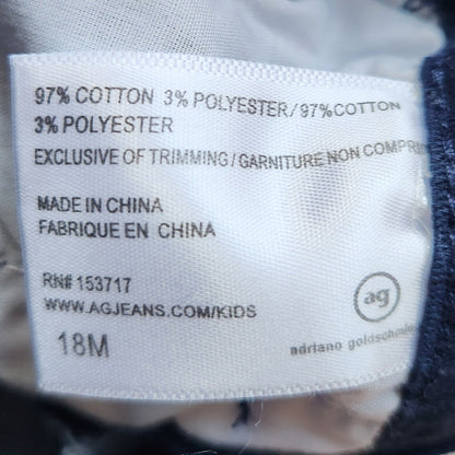 Adriano Goldsmied Kids Preppy Navy Blue Chino Shorts Size 18 Months