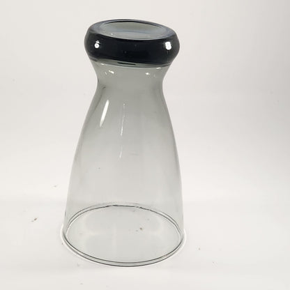 Vintage MCM Libbey Stax Smoky Gray Barware 12 oz Pilsner Beer Glass