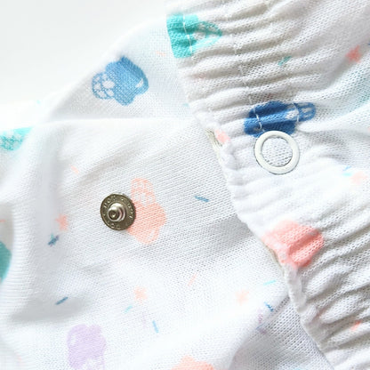 Carter's Toddler Vintage 80s Pajamas Long Sleeve Footies Pastel Ice Cream Cones Size 2T