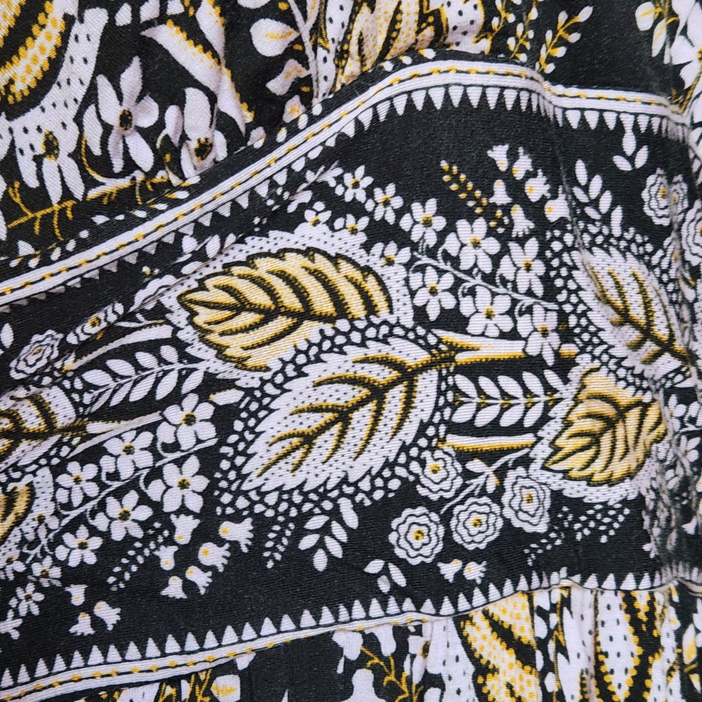 Anthropologie Maeve Women's Giulietta Boho Maxi Dress – Black Floral Size LP
