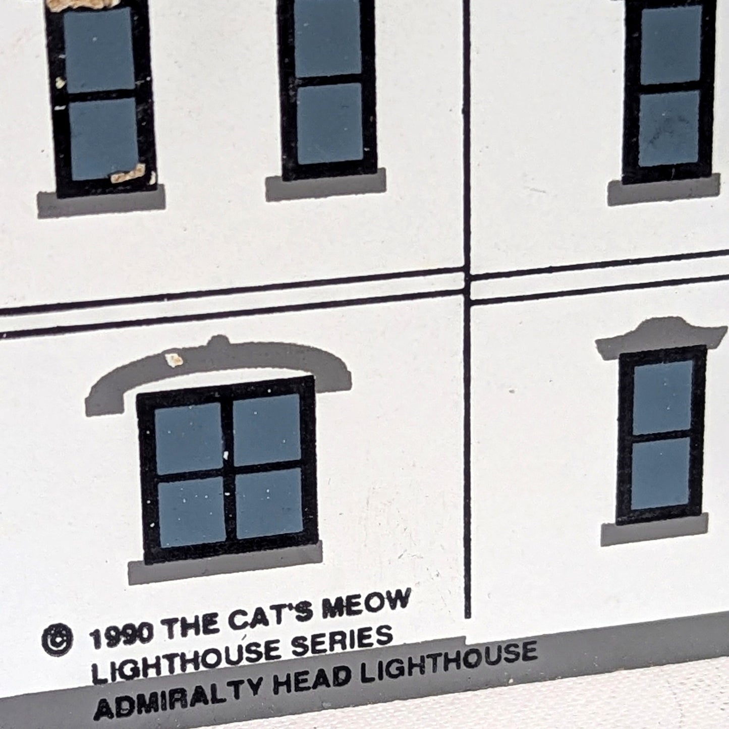 Cat's Meow Vintage 1990 Admiralty Head Lighthouse Signed 1995 Lighthouse Series