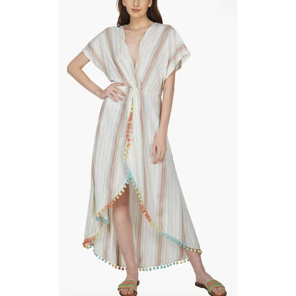 America & Beyond Women's Rainbow Sunshine Maxi Beach Cover-up Size XL