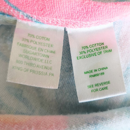 Lilly Pulitzer Girls Terry Lyra Hooded Swim Cover Up Beach Bae Size XL 12-14
