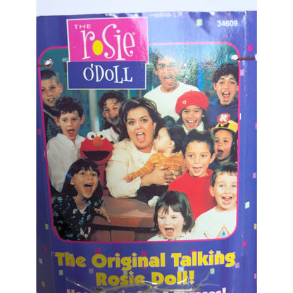 Vintage Rosie O’Donnell Talking Doll – 1990s Tyco Plush – Works! NIB Toys R Us Box – Kids Pop Culture Collectible
