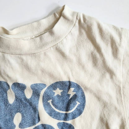 Bella + Canvas Kids Two Cool Beige & Blue Toddler T-shirt Size 2T