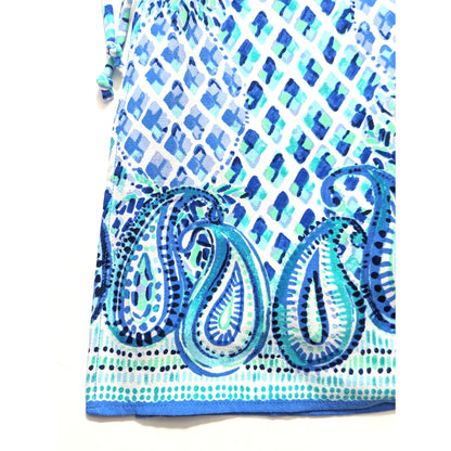 Lilly Pulitzer Women's Pearl Shift Romper Dress Blue White Pineapple Print Size 00