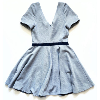 Z Spoke Zac Posen Lord & Taylor Blue & White Striped Dress Size 4
