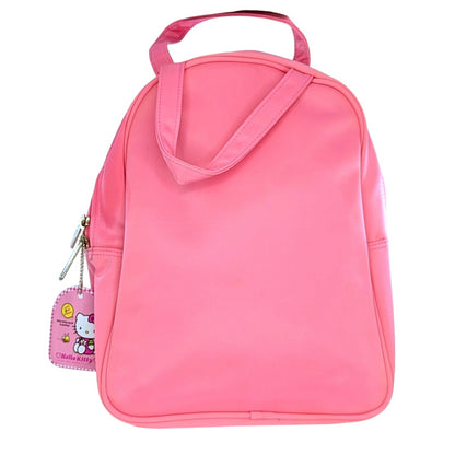 Vintage 2002 Kids Sanrio Hello Kitty Pink Bag – Cherries Daisies Gingham Print – "Let’s Be Friends" – Kawaii Collectible Tote – NWT