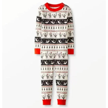 Hanna Andersson The Nightmare Before Christmas Fair Isle Long John PJs Sz 8