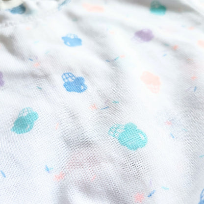 Carter's Toddler Vintage 80s Pajamas Long Sleeve Footies Pastel Ice Cream Cones Size 2T