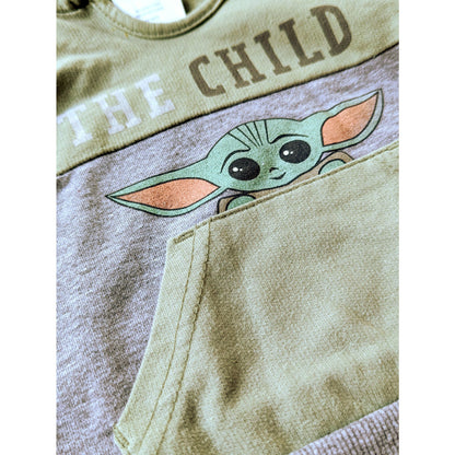 Star Wars Baby Yoda French Terry Pullover Hoodie Grogu The Child Size 12 months