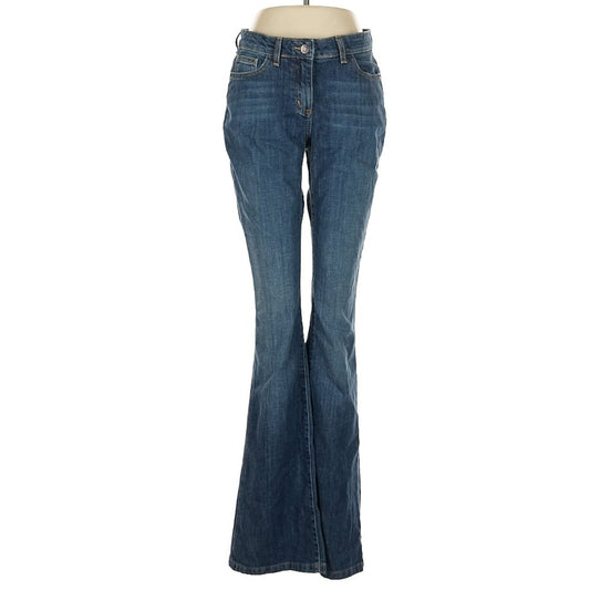 Boden Women's High Rise Flare Leg Boot Cut Indigo Blue Jeans Size 8L US | 12L UK