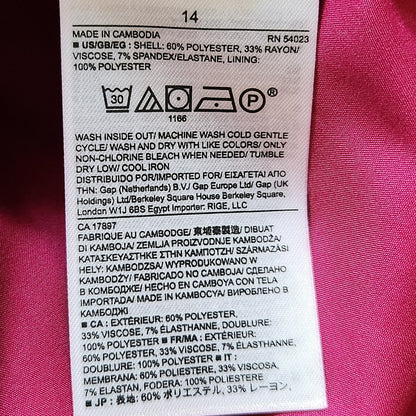 Banana Republic Ponte Seamed Pencil Skirt – Cerise Pink – Size 14 – NWT